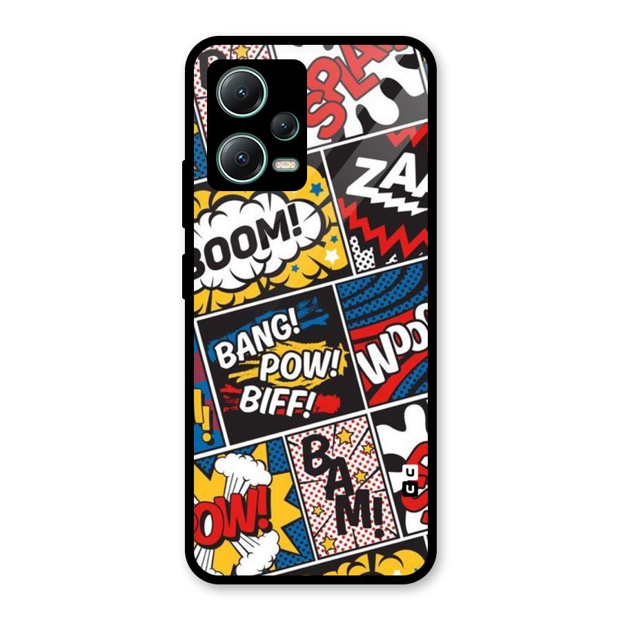 Bam Pattern Glass Back Case for Poco X5