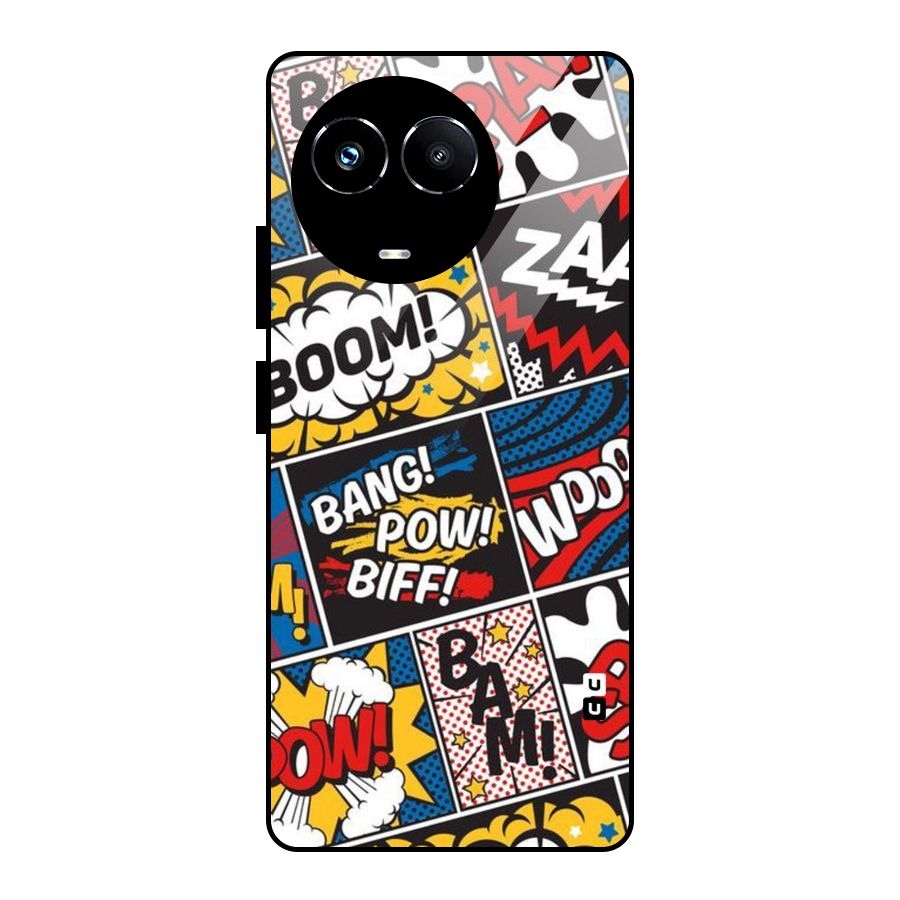 Bam Pattern Glass Back Case for Realme 11X