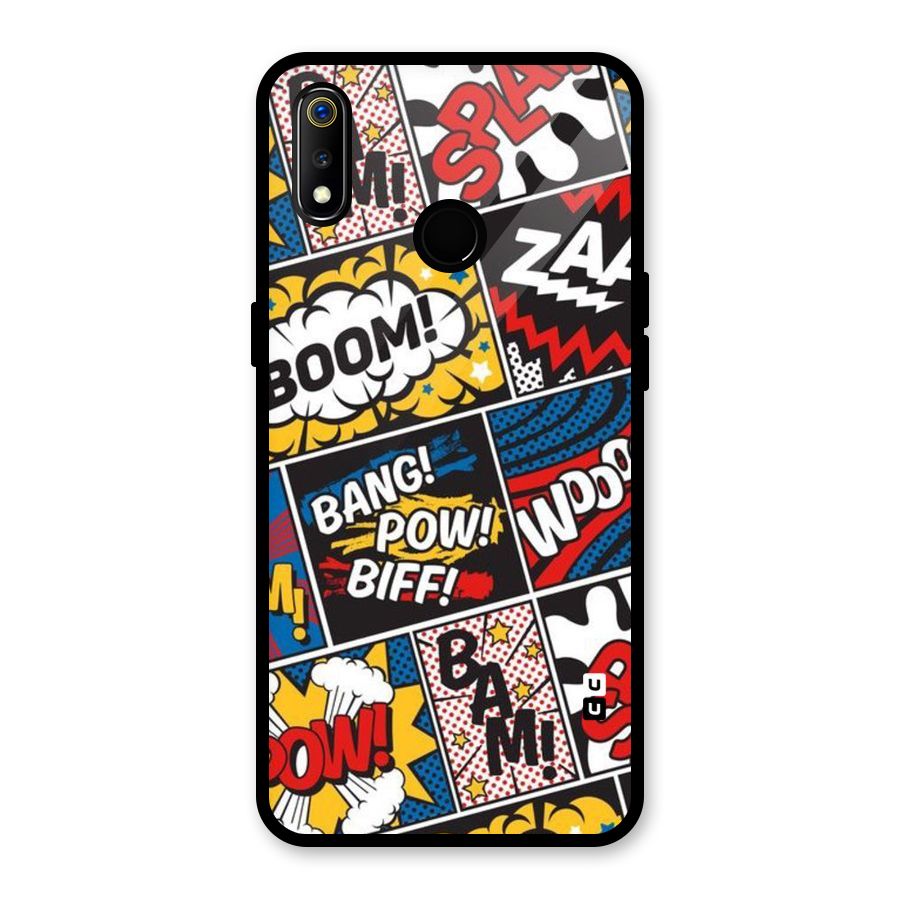 Bam Pattern Glass Back Case for Realme 3