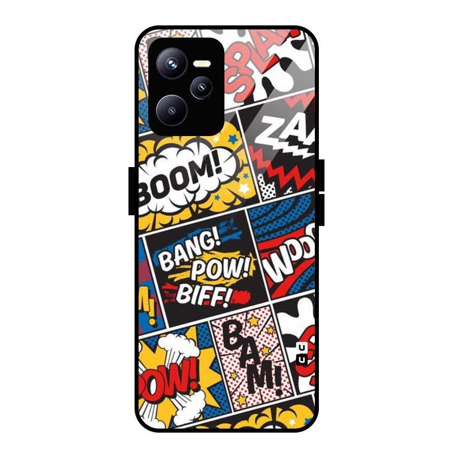 Bam Pattern Glass Back Case for Realme C35