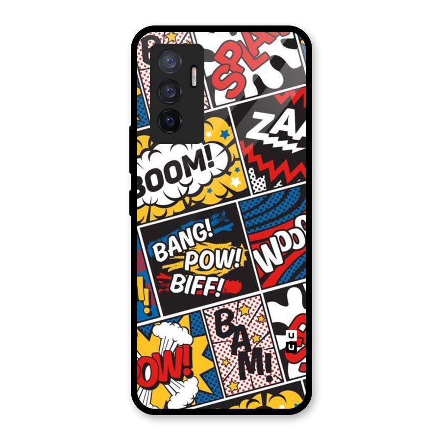 Bam Pattern Glass Back Case for Vivo V23e