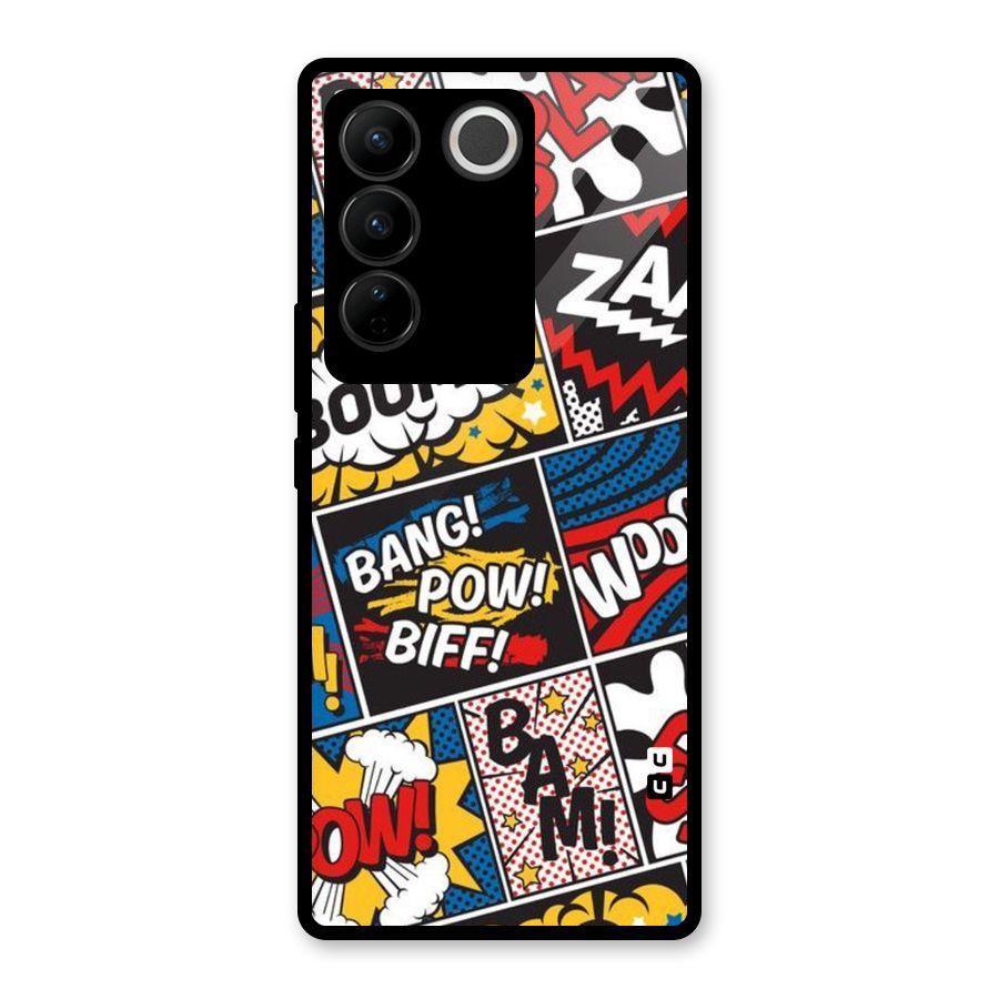 Bam Pattern Glass Back Case for Vivo V27