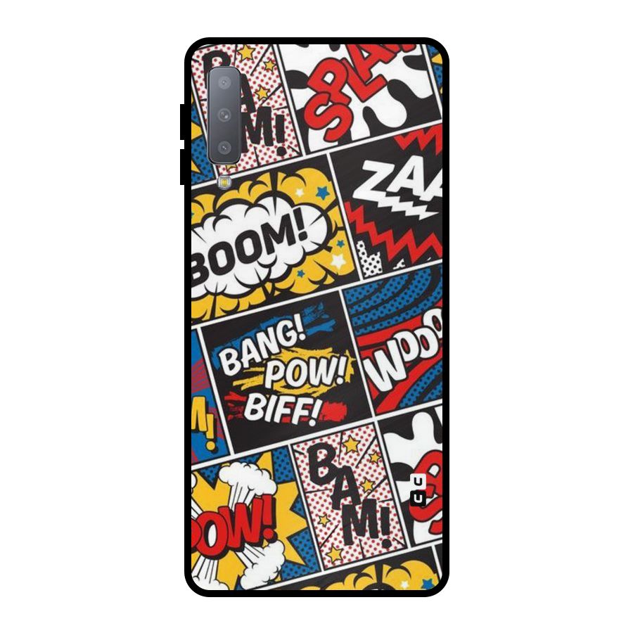 Bam Pattern Metal Back Case for Galaxy A7 (2018)