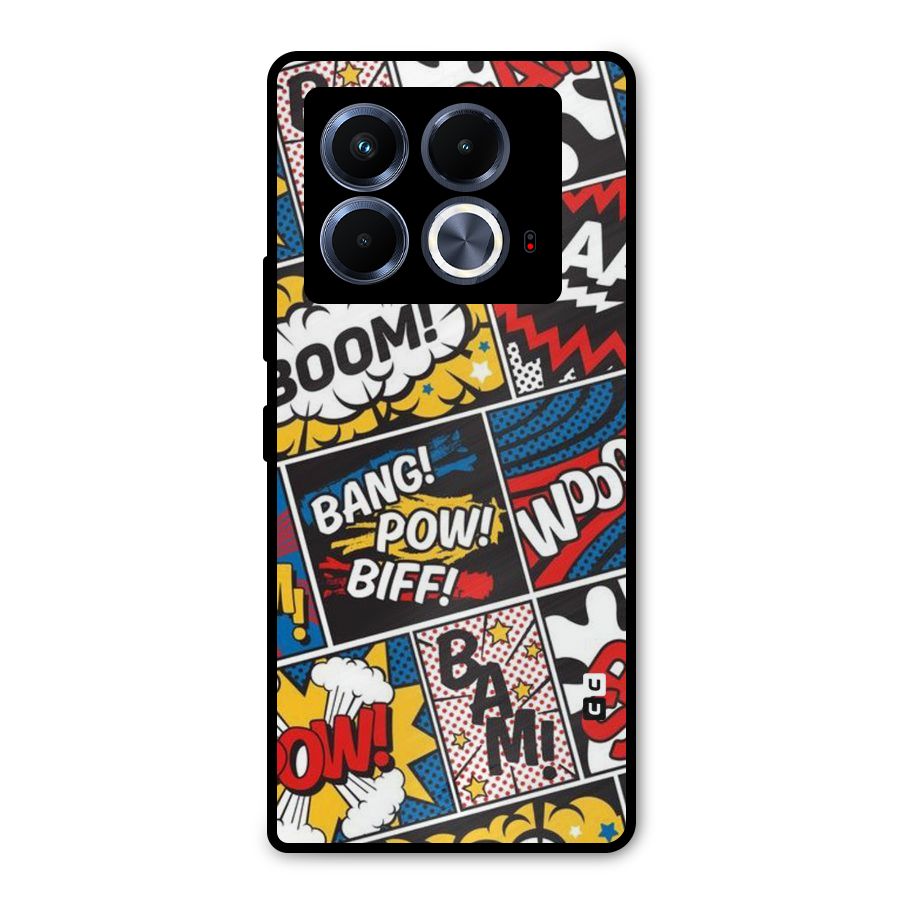 Bam Pattern Metal Back Case for Infinix Note 40 5G
