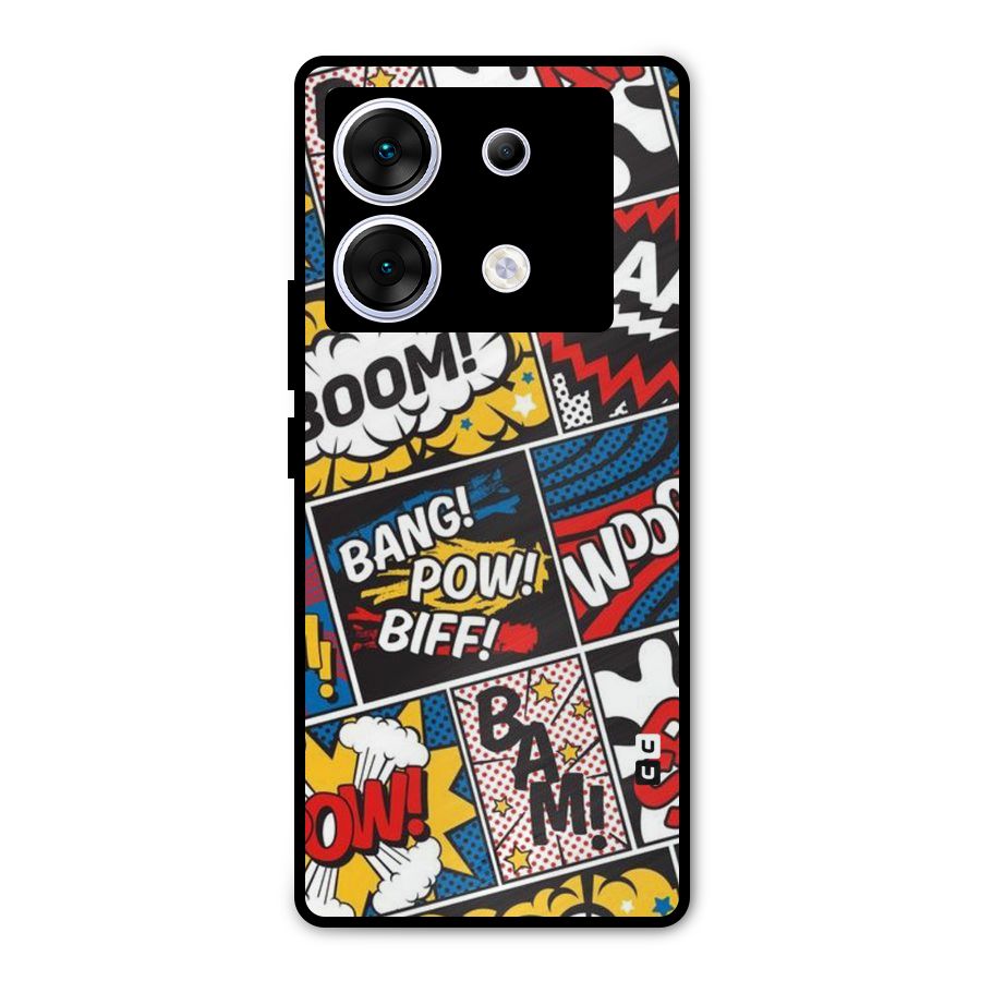 Bam Pattern Metal Back Case for Infinix Zero 30 5G