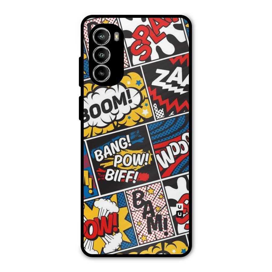 Bam Pattern Metal Back Case for Moto G82