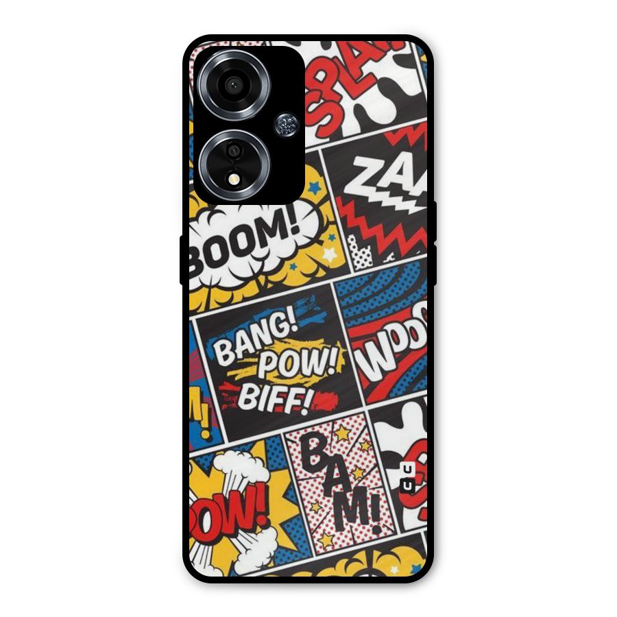 Bam Pattern Metal Back Case for Oppo A59