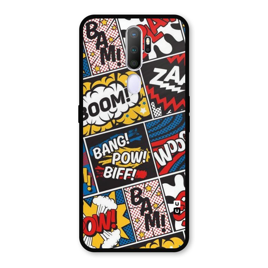Bam Pattern Metal Back Case for Oppo A9 (2020)