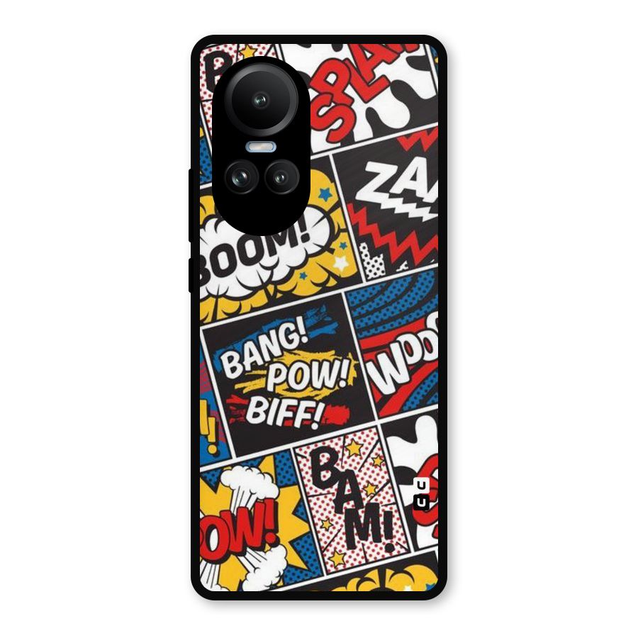 Bam Pattern Metal Back Case for Oppo Reno10 Pro