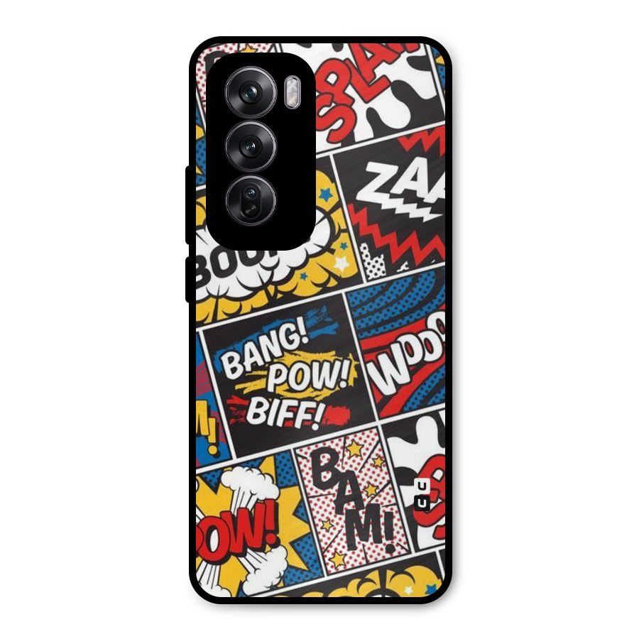 Bam Pattern Metal Back Case for Oppo Reno12 Pro