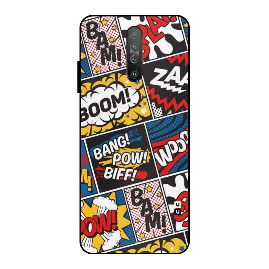 Bam Pattern Metal Back Case for Poco X2