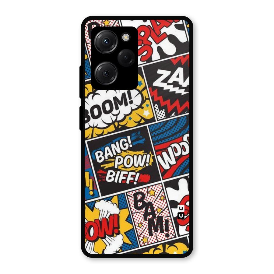 Bam Pattern Metal Back Case for Poco X5 Pro