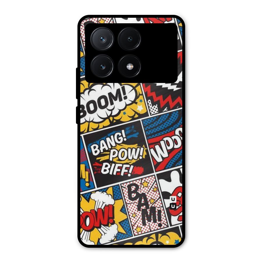 Bam Pattern Metal Back Case for Poco X6 Pro