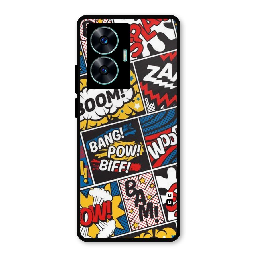 Bam Pattern Metal Back Case for Realme C55