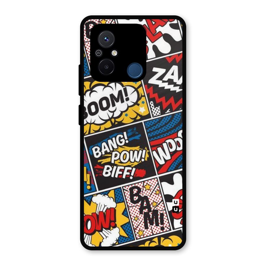 Bam Pattern Metal Back Case for Redmi 12C