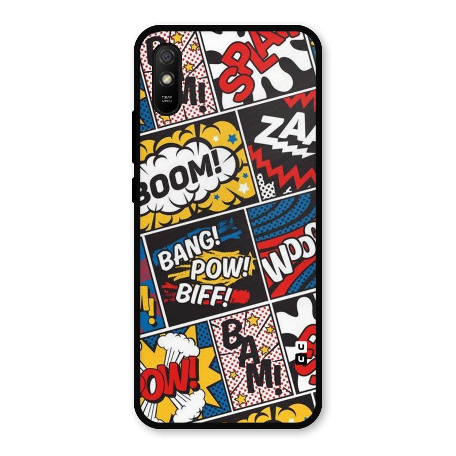 Bam Pattern Metal Back Case for Redmi 9i