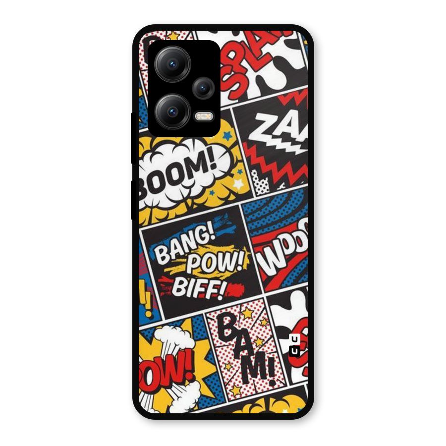 Bam Pattern Metal Back Case for Redmi Note 12 5G