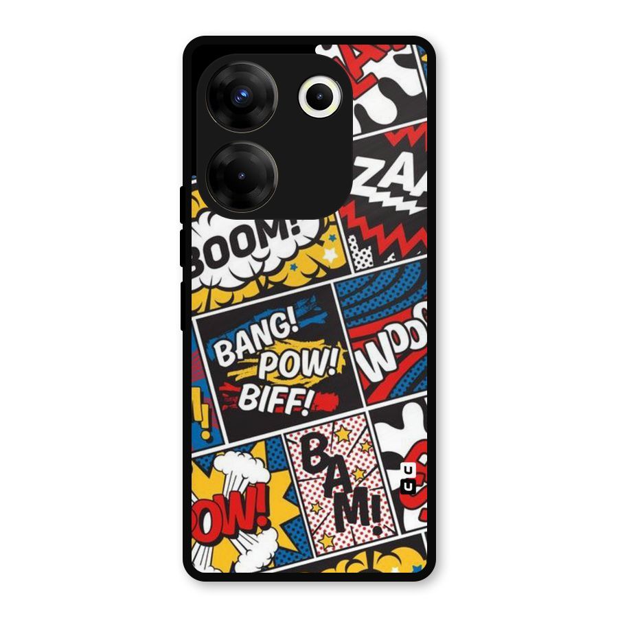Bam Pattern Metal Back Case for Tecno Camon 20