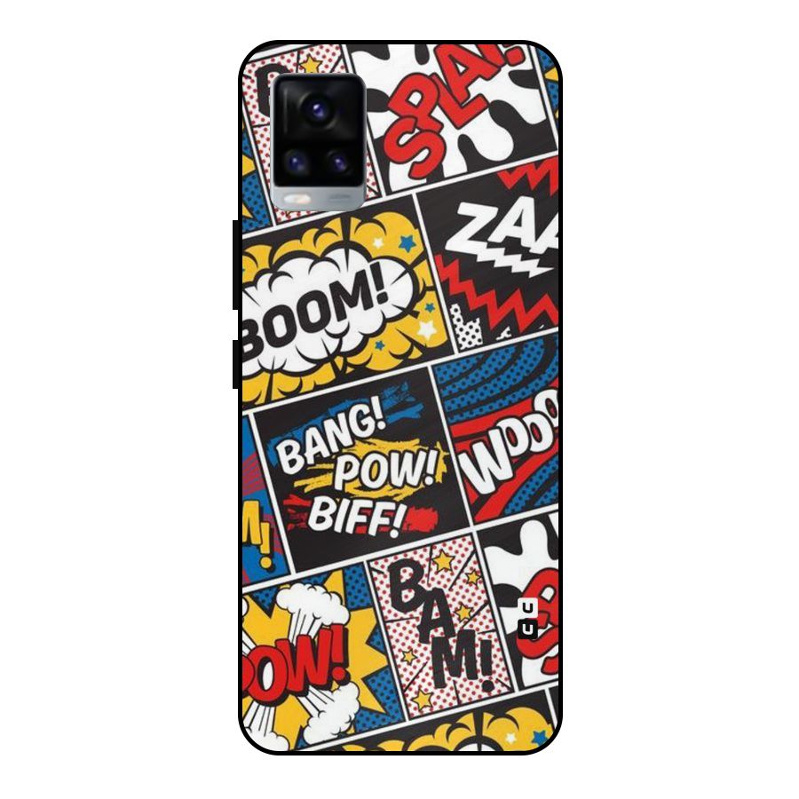 Bam Pattern Metal Back Case for Vivo V20 2021