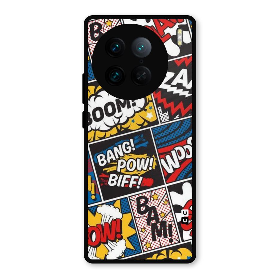 Bam Pattern Metal Back Case for Vivo X90 Pro