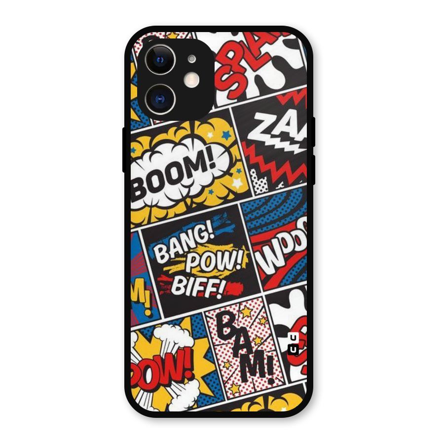 Bam Pattern Metal Back Case for iPhone 12