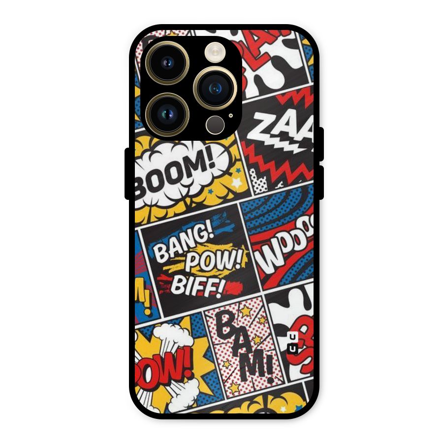 Bam Pattern Metal Back Case for iPhone 14 Pro