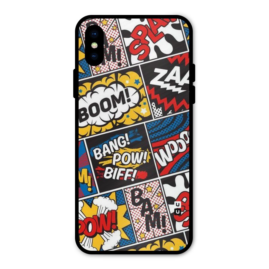 Bam Pattern Metal Back Case for iPhone X