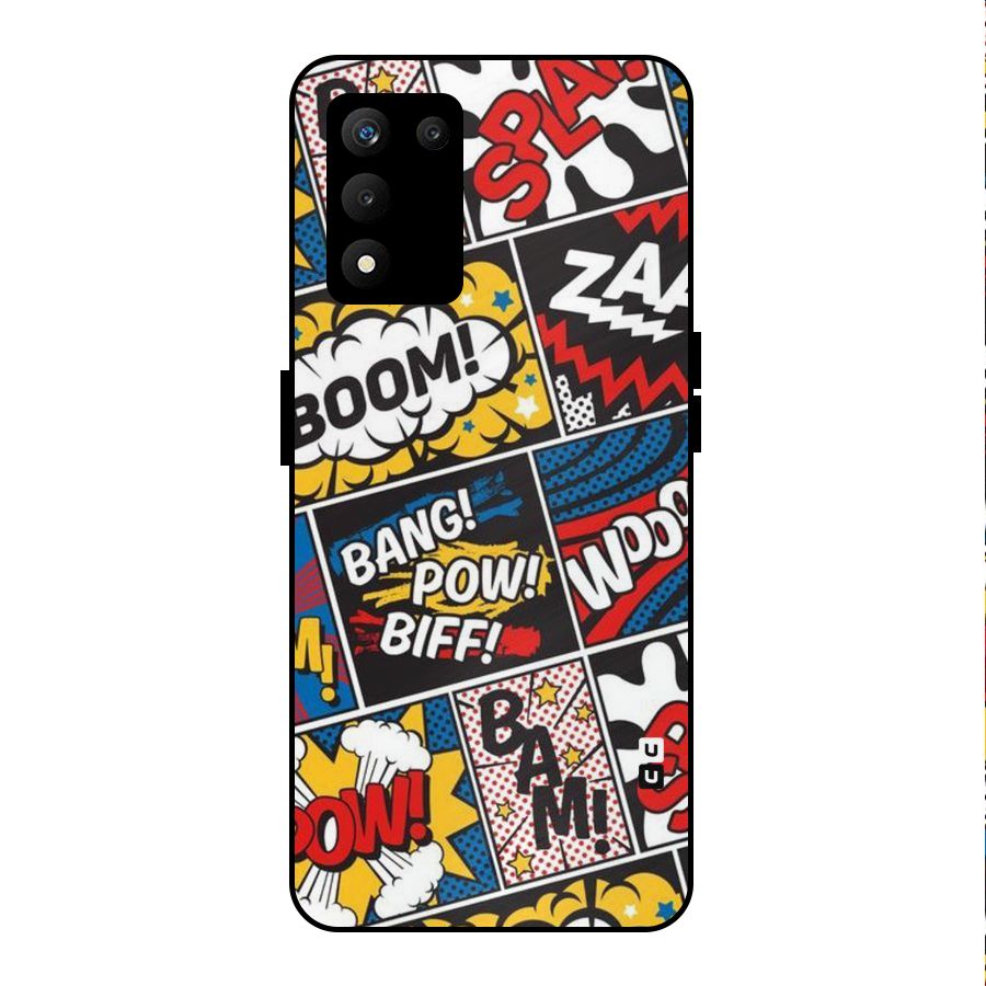 Bam Pattern Metal Back Case for realme 9 5G SE