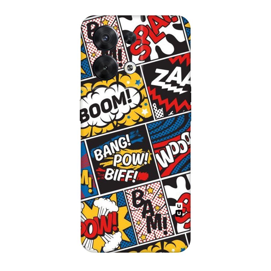 Bam Pattern Original Polycarbonate Back Case for Oppo Reno8 5G