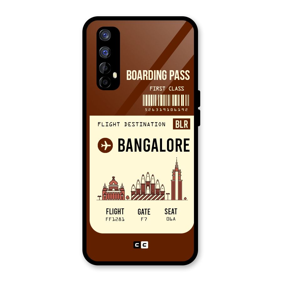 Bangalore Boarding Pass Glass Back Case for Realme 7