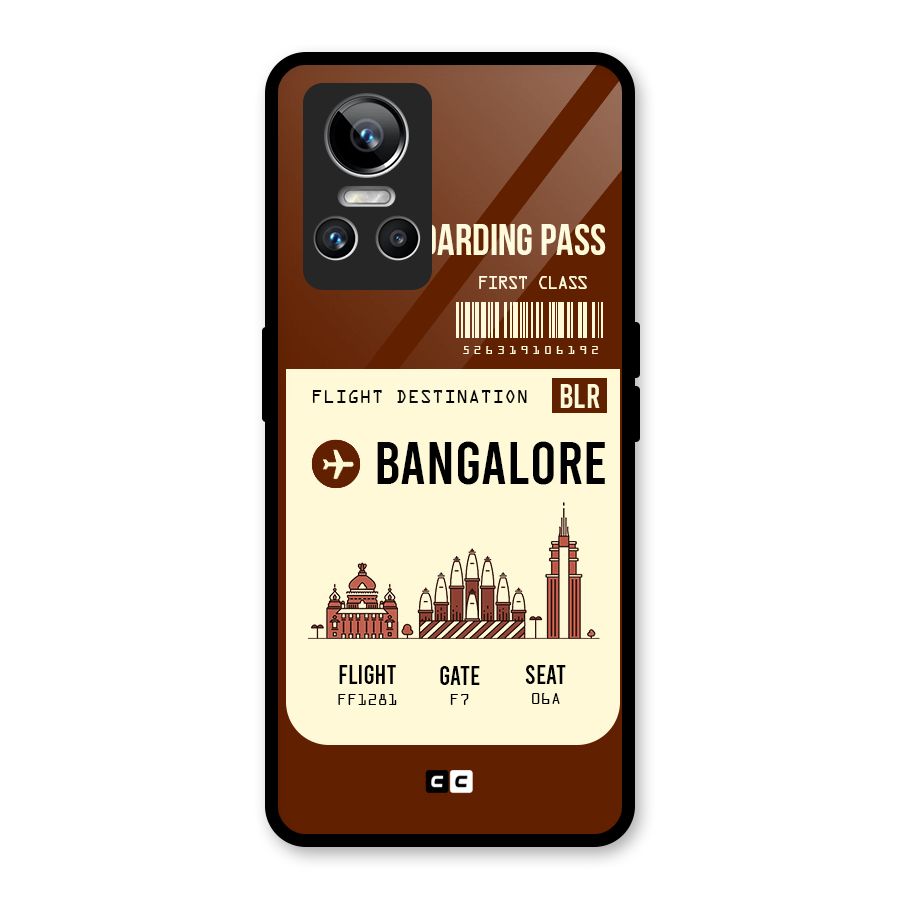 Bangalore Boarding Pass Glass Back Case for Realme GT Neo 3