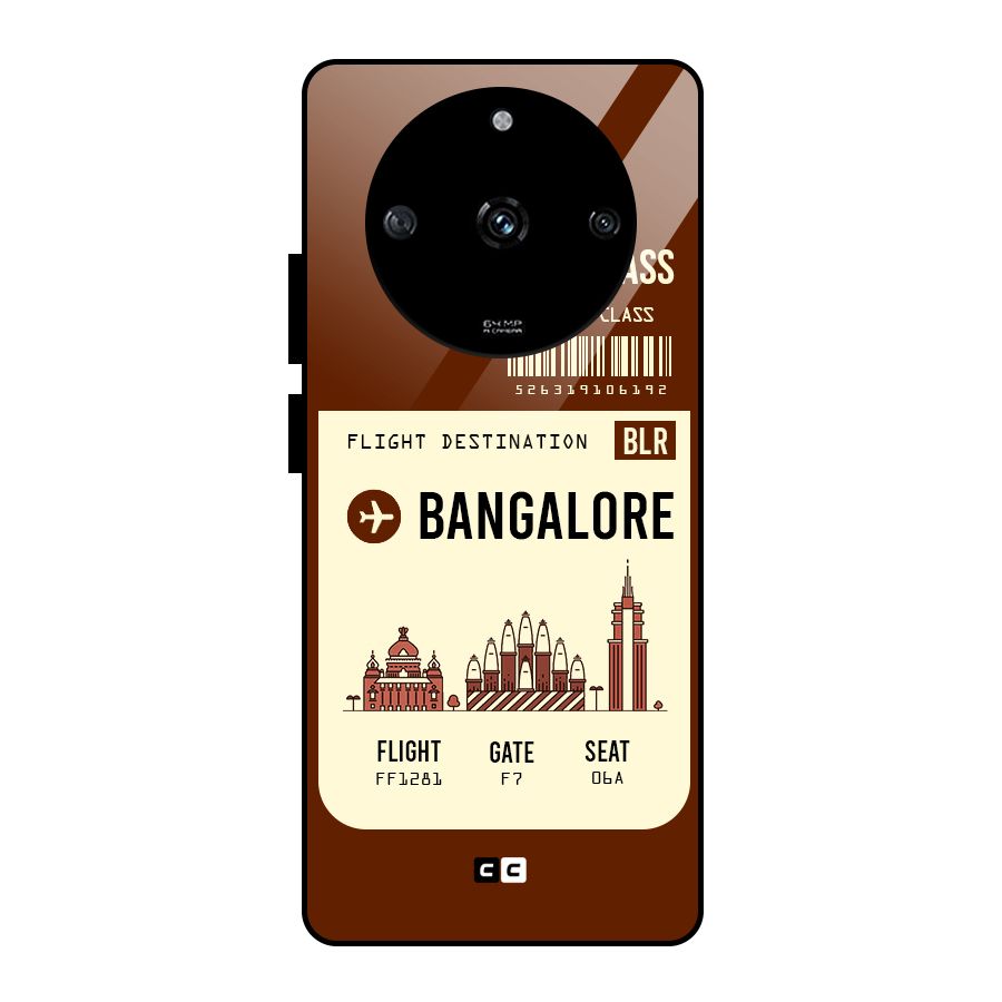 Bangalore Boarding Pass Glass Back Case for Realme Narzo 60 5G