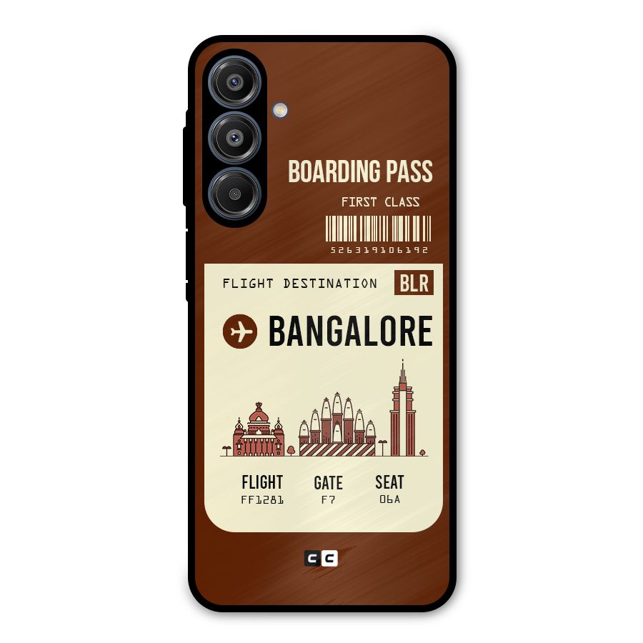 Bangalore Boarding Pass Metal Back Case for Galaxy A16 5G