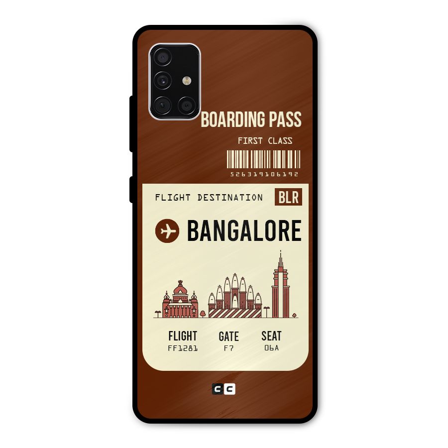 Bangalore Boarding Pass Metal Back Case for Galaxy A51
