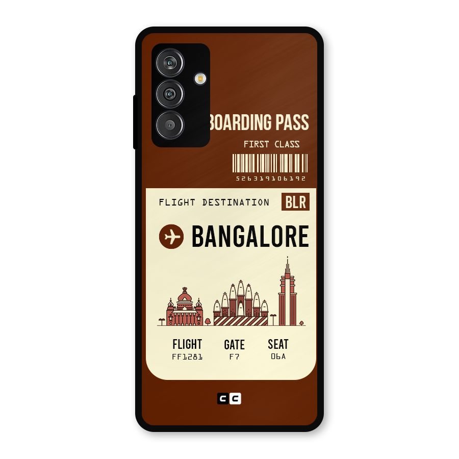 Bangalore Boarding Pass Metal Back Case for Galaxy F13