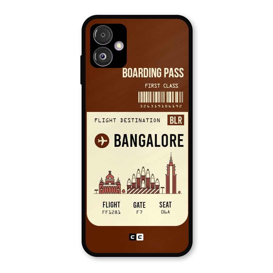 Bangalore Boarding Pass Metal Back Case for Galaxy F14