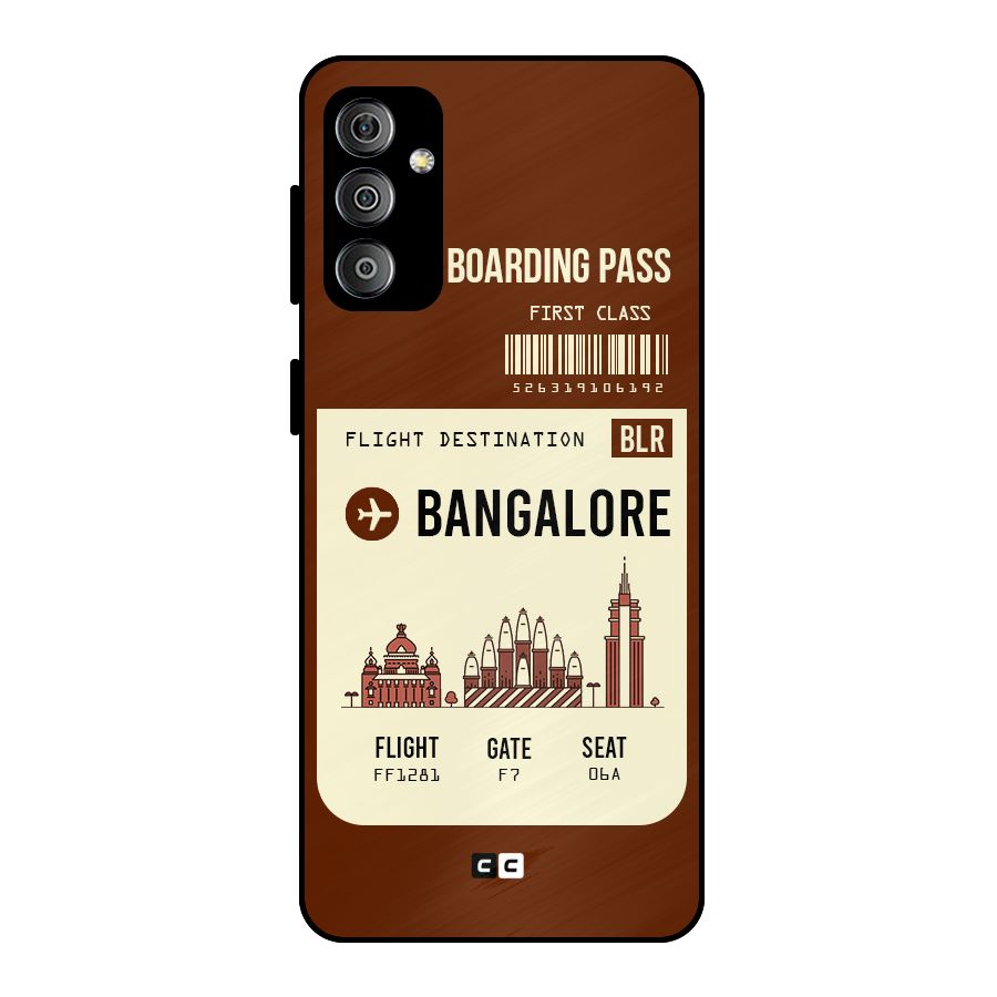Bangalore Boarding Pass Metal Back Case for Galaxy F23