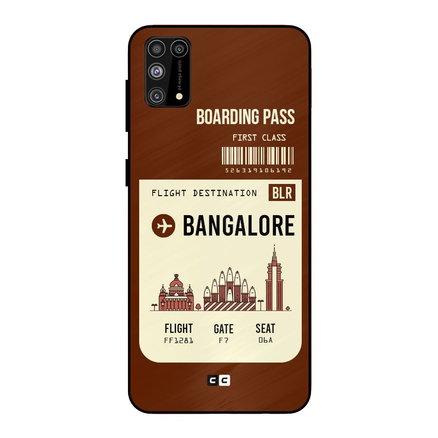 Bangalore Boarding Pass Metal Back Case for Galaxy M31