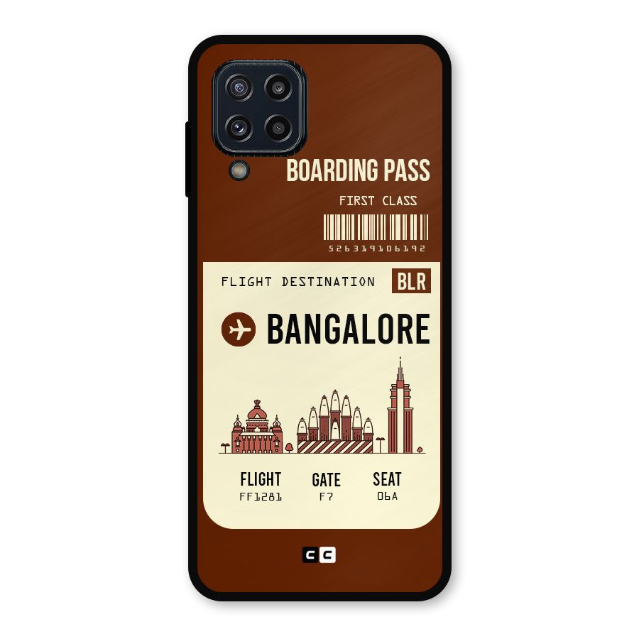 Bangalore Boarding Pass Metal Back Case for Galaxy M32