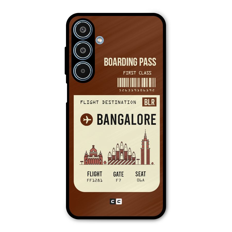 Bangalore Boarding Pass Metal Back Case for Galaxy M35