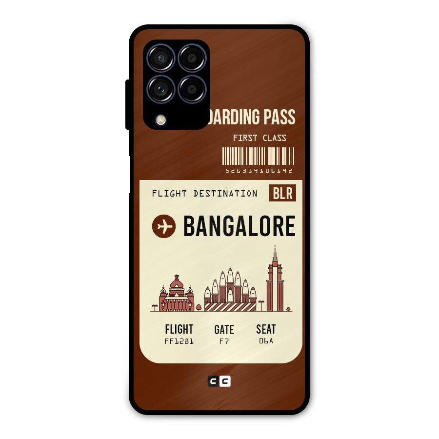 Bangalore Boarding Pass Metal Back Case for Galaxy M53 5G