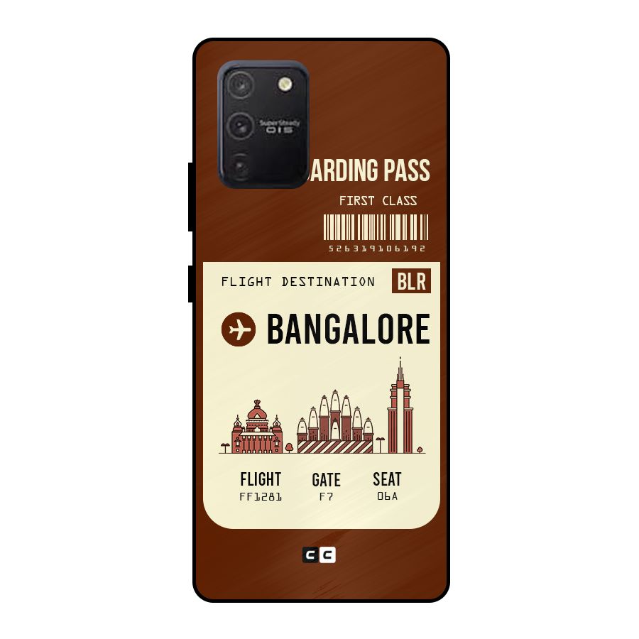Bangalore Boarding Pass Metal Back Case for Galaxy S10 Lite