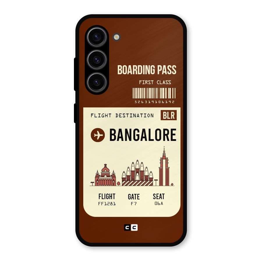 Bangalore Boarding Pass Metal Back Case for Galaxy S23