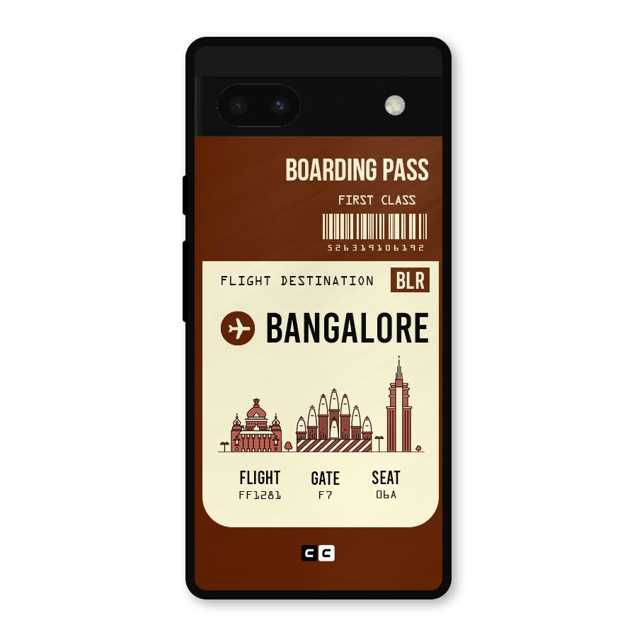 Bangalore Boarding Pass Metal Back Case for Google Pixel 6a