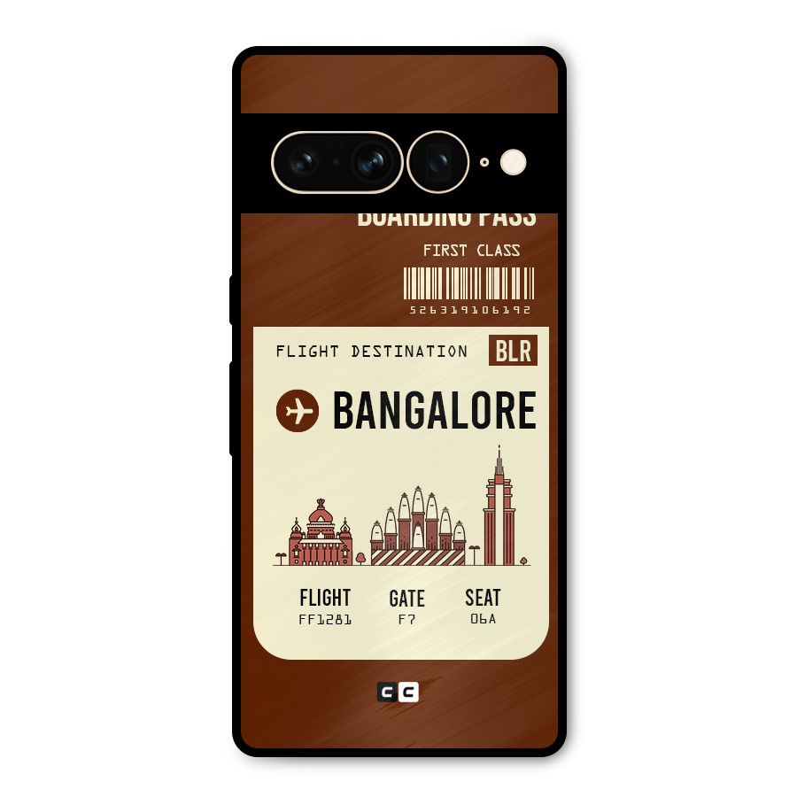 Bangalore Boarding Pass Metal Back Case for Google Pixel 7 Pro