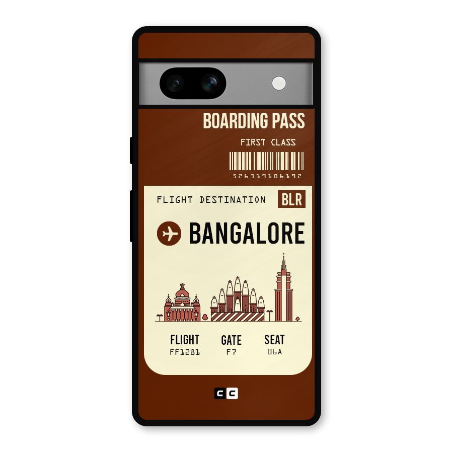 Bangalore Boarding Pass Metal Back Case for Google Pixel 7a