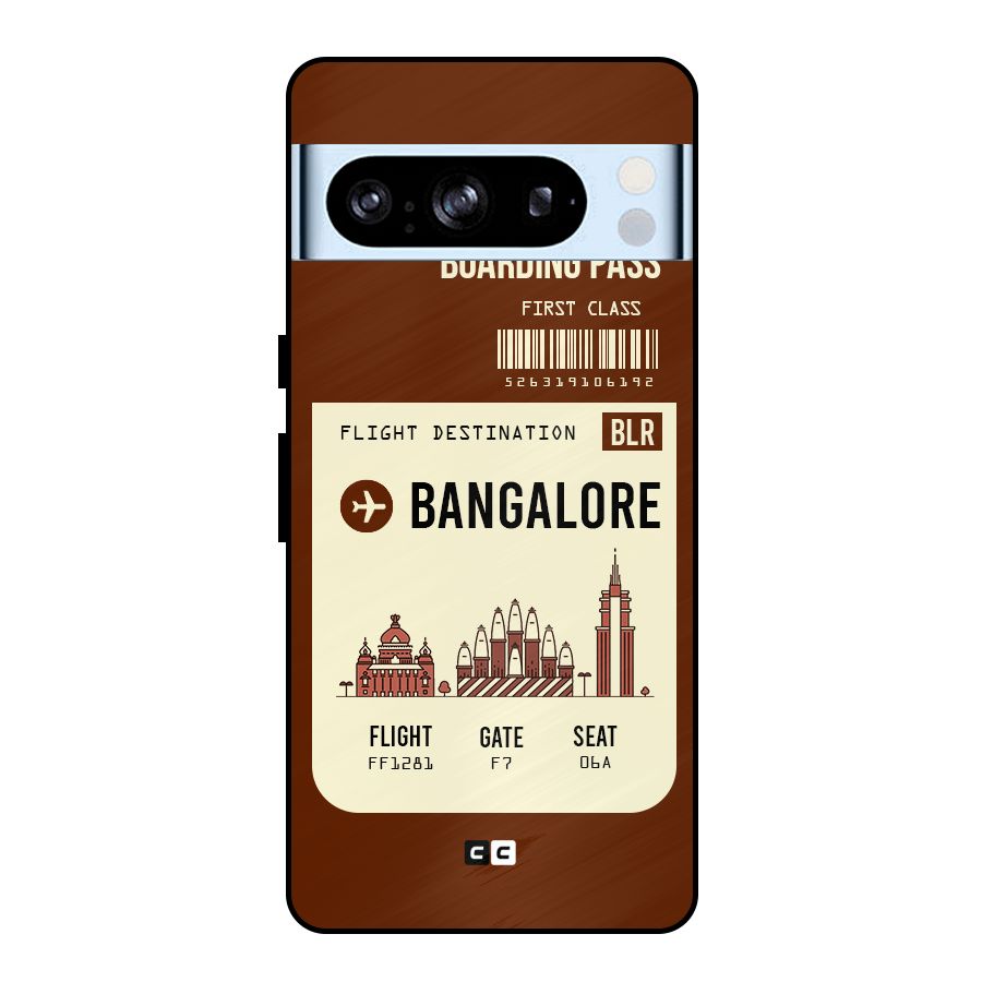 Bangalore Boarding Pass Metal Back Case for Google Pixel 8 Pro