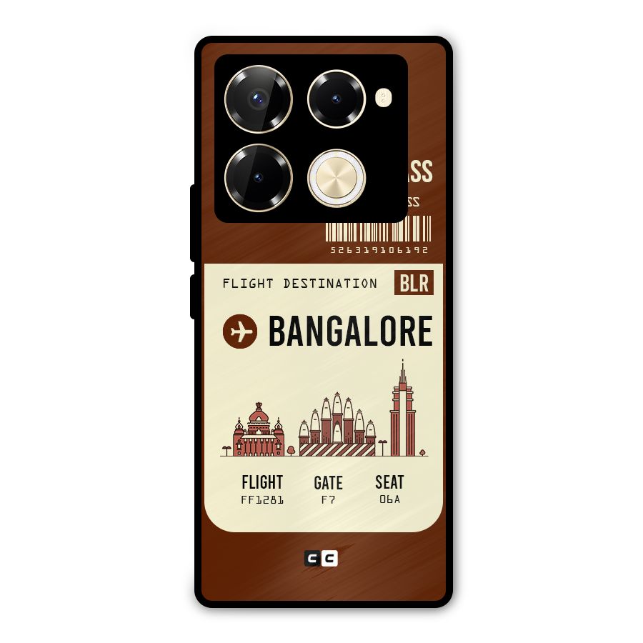 Bangalore Boarding Pass Metal Back Case for Infinix Note 40 Pro
