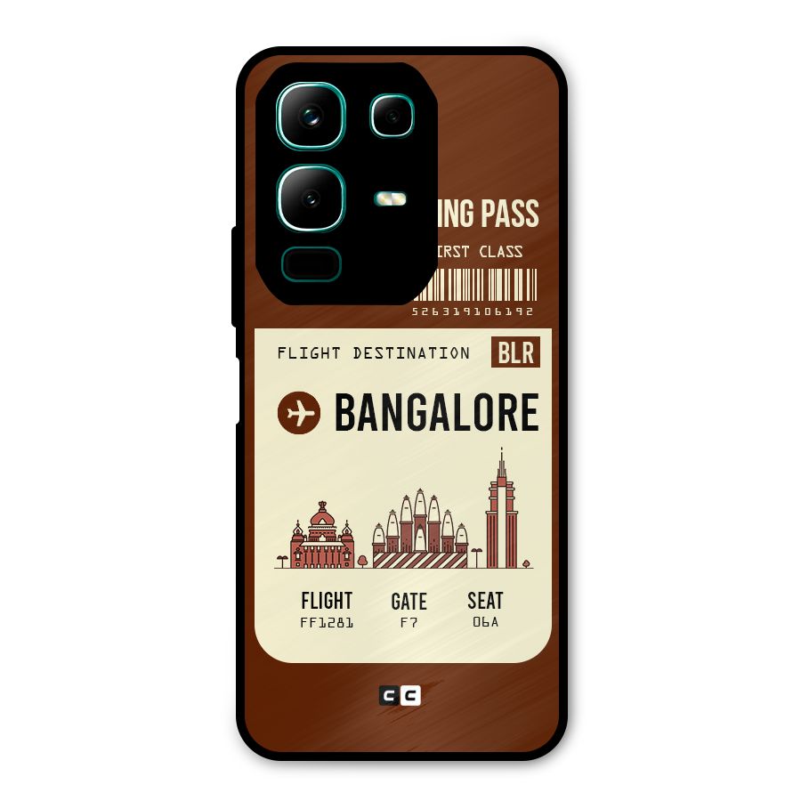 Bangalore Boarding Pass Metal Back Case for Infinix Note 50x