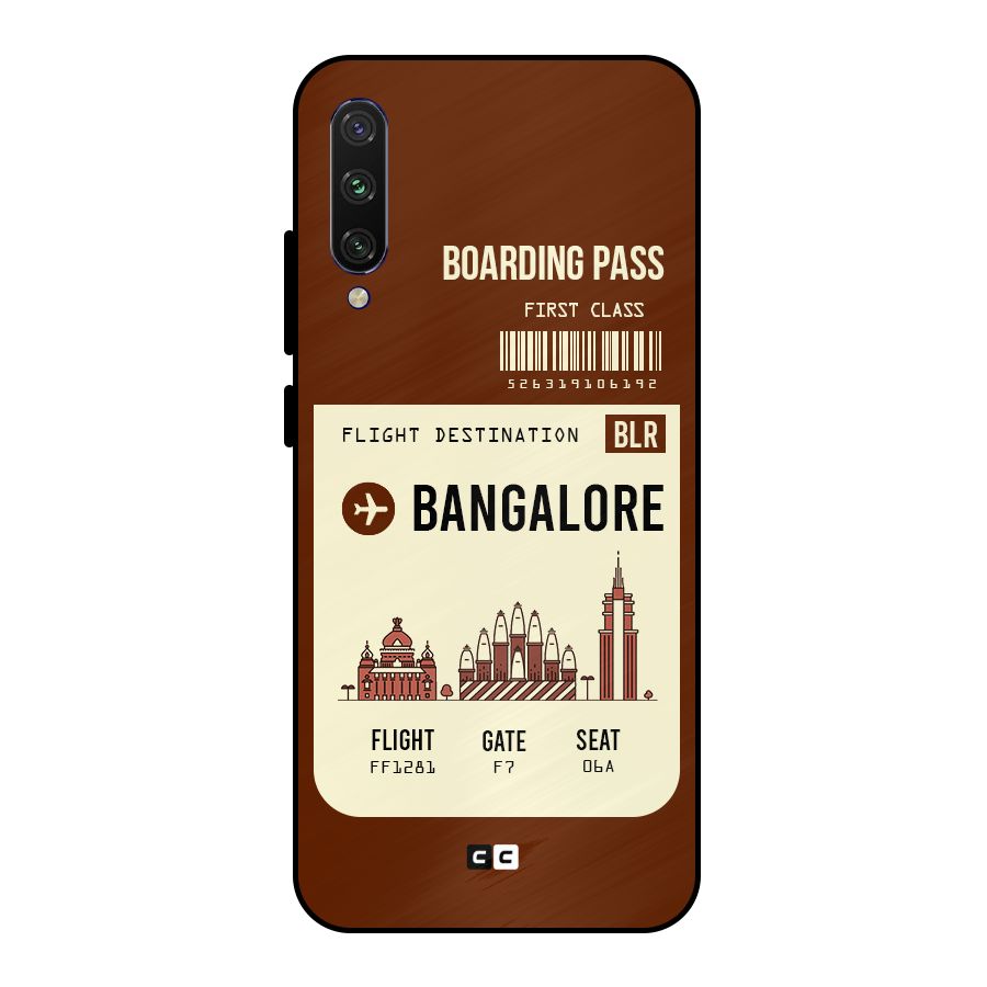 Bangalore Boarding Pass Metal Back Case for Mi A3